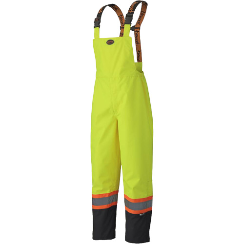 5405 Salopettes imperm&eacute;ables 300D Trilobal antid&eacute;chirure, Polyester, T-petit, Jaune lime haute visibilit&eacute; Moffatt Supply & Specialties