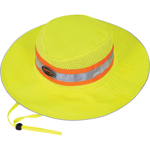 279 Ranger's Hat with Strap, High Visibility Lime-Yellow, Polyester Moffatt Supply & Specialties