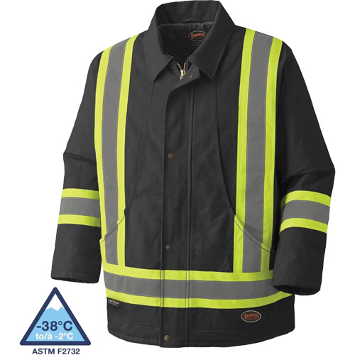 5535BKA Quilted Duck Parka, Black, X-Small Moffatt Supply & Specialties