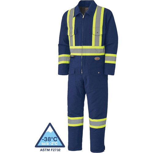 5539A Quilted Duck Coveralls, Small, Navy Blue Moffatt Supply & Specialties