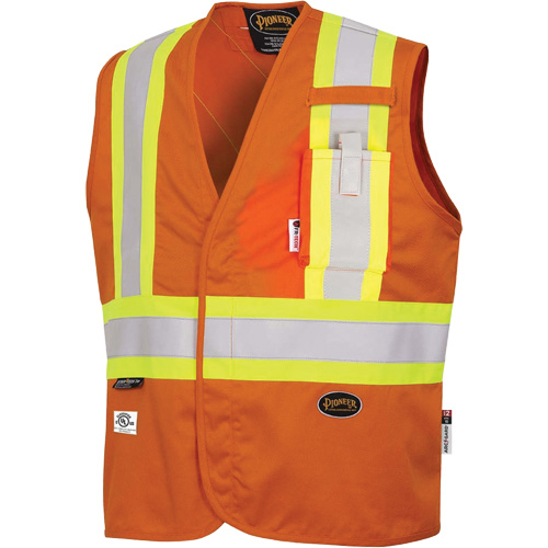 7728 FR-Tech&reg; Flame-Resistant Arc Safety Vest, Small, High Visibility Orange, 10 cal/cm² Moffatt Supply & Specialties