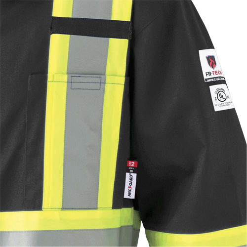 7702BKT Combinaison FR-Tech contre les arcs, Taille 40 (grand taille), Noir, 10 cal/cm² Moffatt Supply & Specialties