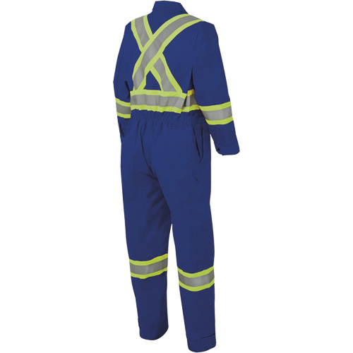 7706 Combinaison ignifuge FR-Tech avec fermetures &agrave; glissi&egrave;re aux jambes, Taille 36, Bleu royal, 9,7 cal/cm² Moffatt Supply & Specialties