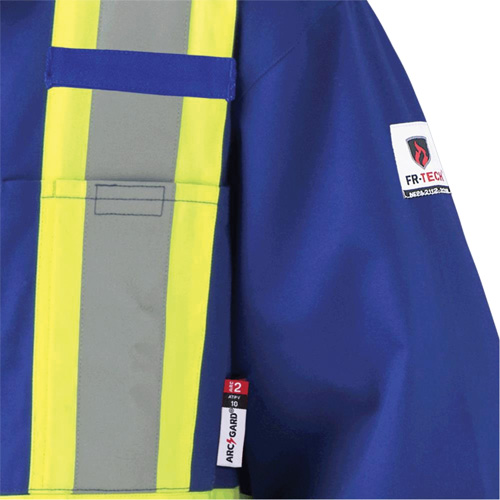 7706 Combinaison ignifuge FR-Tech avec fermetures &agrave; glissi&egrave;re aux jambes, Taille 36, Bleu royal, 9,7 cal/cm² Moffatt Supply & Specialties