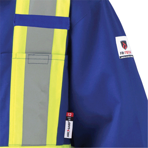 7706T Combinaison ignifuge FR-Tech avec fermetures &agrave; glissi&egrave;re aux jambes, Taille 40 (grand taille), Bleu royal, 9,7 cal/cm² Moffatt Supply & Specialties