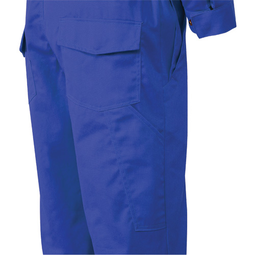 7706T Combinaison ignifuge FR-Tech avec fermetures &agrave; glissi&egrave;re aux jambes, Taille 40 (grand taille), Bleu royal, 9,7 cal/cm² Moffatt Supply & Specialties