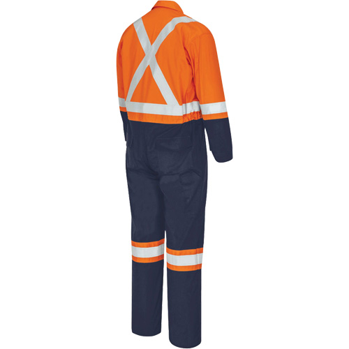 7702BB Combinaison de s&eacute;curit&eacute; FR-Tech 2 tons, Taille 36, Bleu marin/Orange, 10 cal/cm² Moffatt Supply & Specialties