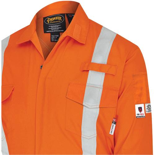 7702BB Combinaison de s&eacute;curit&eacute; FR-Tech 2 tons, Taille 36, Bleu marin/Orange, 10 cal/cm² Moffatt Supply & Specialties