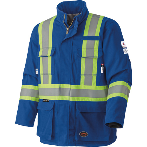 5523 Flame-Resistant Safety Parka, Small, Royal Blue, 58 cal/cm² Moffatt Supply & Specialties
