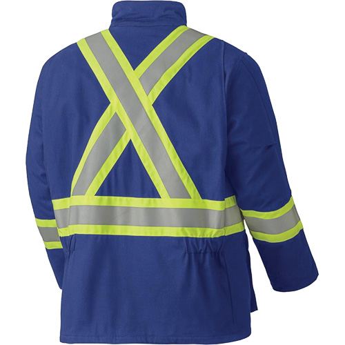 5523 Flame-Resistant Safety Parka, Small, Royal Blue, 58 cal/cm² Moffatt Supply & Specialties