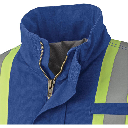 5523 Flame-Resistant Safety Parka, Small, Royal Blue, 58 cal/cm² Moffatt Supply & Specialties