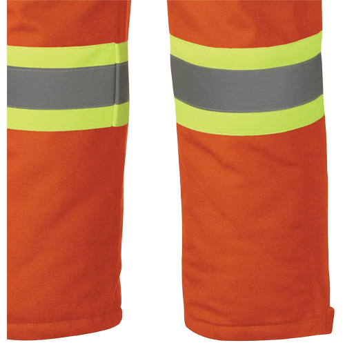 5534A Flame-Resistant Quilted Safety Overalls, Small, Orange Moffatt Supply & Specialties