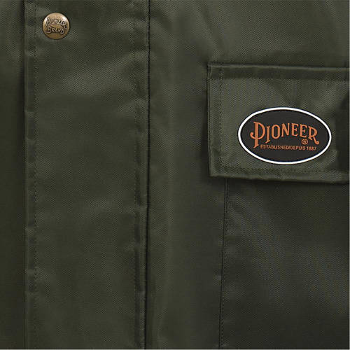 D8120J Nailhead Ripstop Tree Planter Hooded Jacket, Polyester/PVC, X-Small, Green Moffatt Supply & Specialties