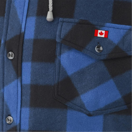 415SS Quilted Hooded Shirt, Men's, Small, Multi-Colour Moffatt Supply & Specialties