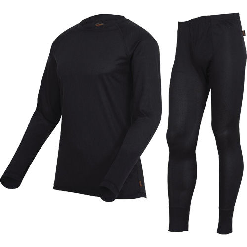 D2200A Premium Quick-Dry & Moisture-Wicking Underwear Set, Men's, X-Small, Black Moffatt Supply & Specialties