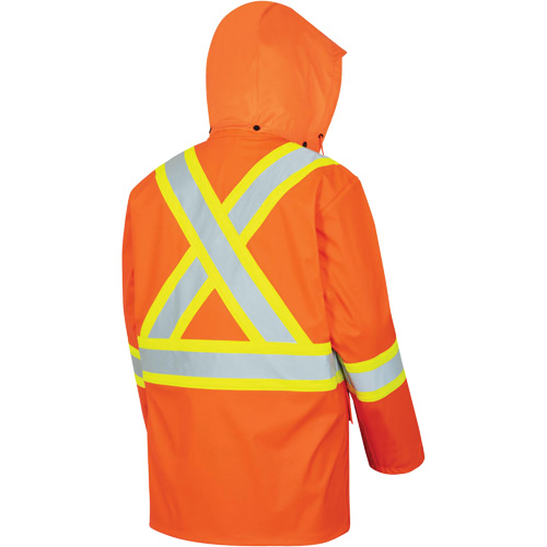 5892PKT Veste de s&eacute;curit&eacute; imperm&eacute;able &agrave; haute visibilit&eacute; ignifuge, T-petit, Orange haute visibilit&eacute; Moffatt Supply & Specialties