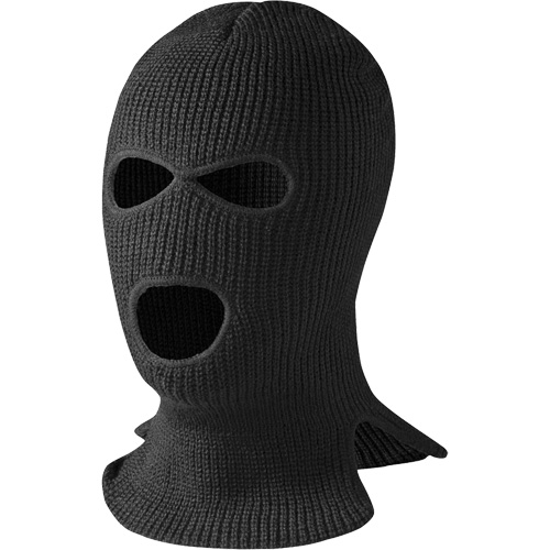 560-B 3-Hole Balaclava, Acrylic, Black Moffatt Supply & Specialties