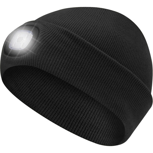 5678 Knit Toque with LED Headlight, Fleece Lining, One Size, Black Moffatt Supply & Specialties