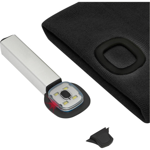 5678 Knit Toque with LED Headlight, Fleece Lining, One Size, Black Moffatt Supply & Specialties