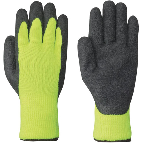 5322 High-Visibility Seamless Knit Gloves, Medium, Latex Coating Moffatt Supply & Specialties