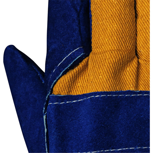 630 Blue Insulated Fitter's Gloves, One Size, Split Cowhide Palm, Boa Inner Lining Moffatt Supply & Specialties