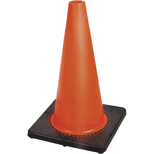 181P Premium Flexible Safety Cone, 18", Orange Moffatt Supply & Specialties