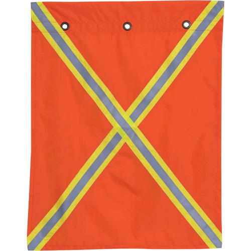 353 Flag with Reflective Tape, Polyester Moffatt Supply & Specialties