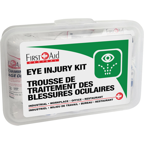 Ensemble pour les l&eacute;sions oculaires, Boîte en plastique Moffatt Supply & Specialties
