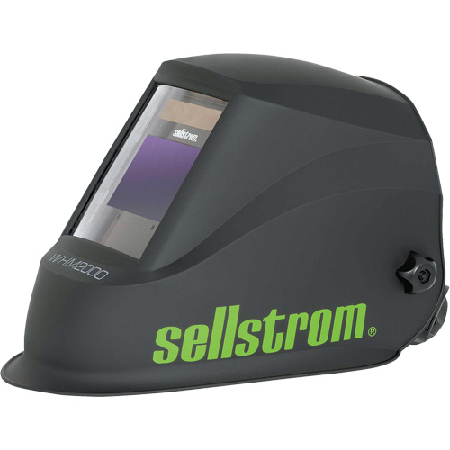 WHM2000 Advantage Plus Series ADF Welding Helmet, 3.94" L x 2.36" W View Area, Black/Green Moffatt Supply & Specialties