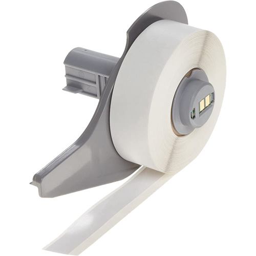 All-Weather Permanent Adhesive Label Tape, Vinyl, White, 0.5" Width Moffatt Supply & Specialties