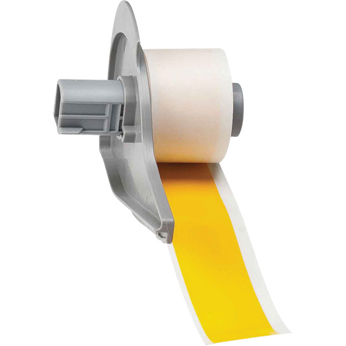 Ruban adh&eacute;sif permanent toutes saisons pour &eacute;tiquettes, Vinyle, Jaune, Largeur de 1" Moffatt Supply & Specialties
