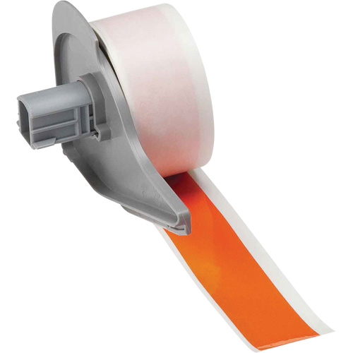 Ruban adh&eacute;sif permanent toutes saisons pour &eacute;tiquettes, Vinyle, Orange, Largeur de 1" Moffatt Supply & Specialties