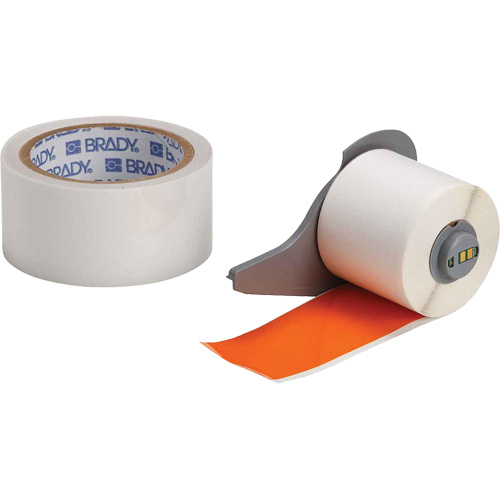 Ruban adh&eacute;sif polyvalent ToughStripe ultra-robuste avec pellicule de protection, Polyester, Orange, Largeur de 2" Moffatt Supply & Specialties