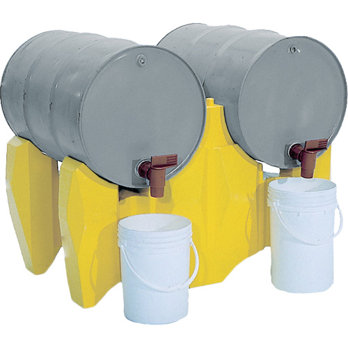 Support pour 2 barils &agrave; lhorizontale, 46,5" lo x 30" la x 31" ha Moffatt Supply & Specialties