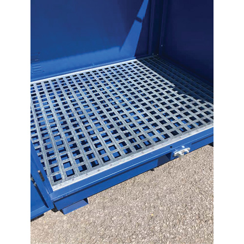 Ultra-Hard Top S4 Steel Spill Pallet, 61" L x 54.4" W x 52" H, 4700 lbs. Load Capacity Moffatt Supply & Specialties