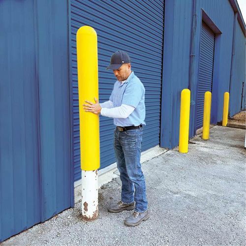 Ultra-Post Protector&reg;, 6" Dia. x 52" L, Yellow Moffatt Supply & Specialties