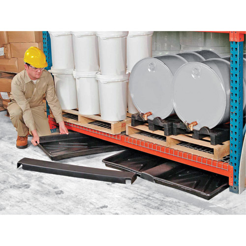Double-Tray Ultra-Rack Containment Tray&reg;, 48" L x 44" W x 2.8" H, 16 US gal. Spill Capacity Moffatt Supply & Specialties