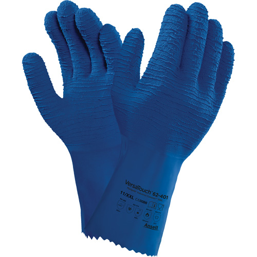Gants Alphatec 62-401, Taille 7, 12,6" lo, Latex de caoutchouc, Doublure en Coton Moffatt Supply & Specialties