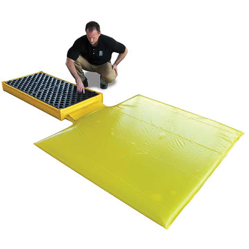 Ultra-Spill Deck flexible, &agrave; vessie, 2 barils, Capacit&eacute; de d&eacute;versement 88 gal. US, 48" x 27" x 5" Moffatt Supply & Specialties