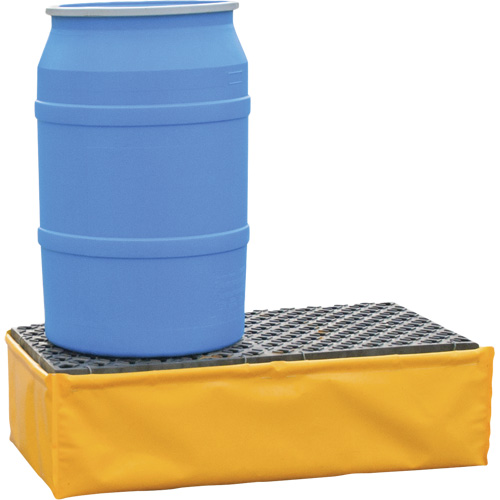 2-Drum Flexible Ultra-Spill Pallet&reg;, 66 US gal. Spill Capacity, 48" x 24" x 14" Moffatt Supply & Specialties