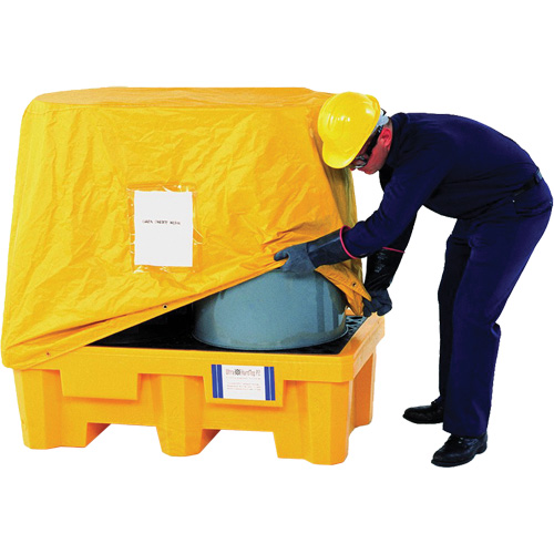 2-Drum Spill Pallet Pullover Cover Moffatt Supply & Specialties