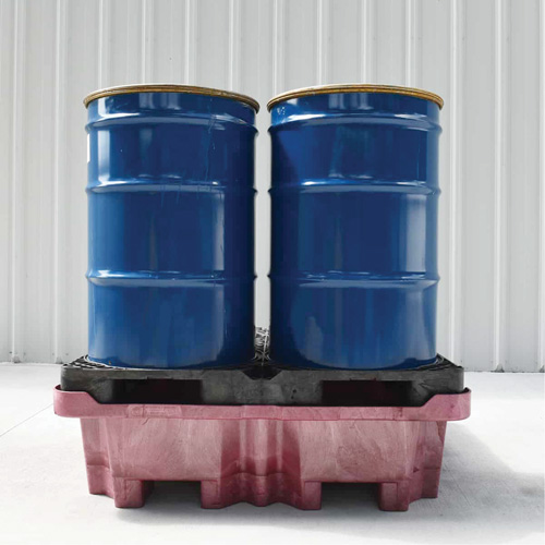 4-Drum Ultra-Spill King&reg; Drum Spill Pallet, 85 US gal. Spill Capacity, 51" x 51" x 17.5" Moffatt Supply & Specialties