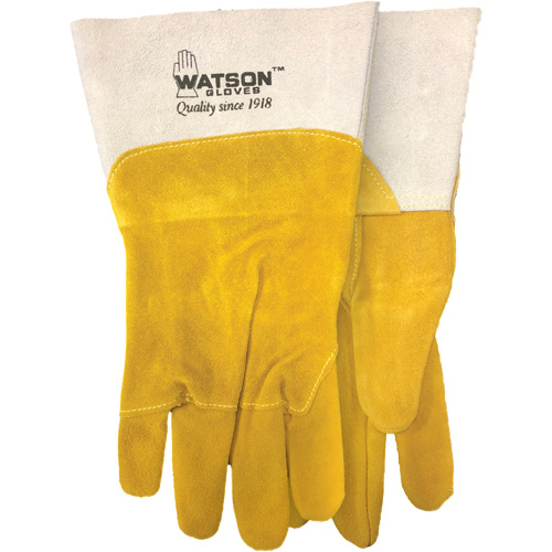 Gants de soudure robustes, Cuir fleur de ch&egrave;vre/Cuir de vache refendu, Taille Moyen Moffatt Supply & Specialties