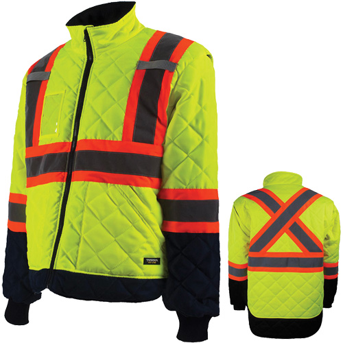 Freezer Jacket, Polyester, High Visibility Orange, Small Moffatt Supply & Specialties