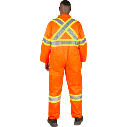 Unlined Safety Coveralls, Small, High Visibility Orange Moffatt Supply & Specialties