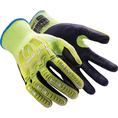 Gants r&eacute;sistants aux chocs Helix 3062IMP, 6/T-petit, Paume en Mousse de nitrile, Poignet &eacute;lastique/Poignet en tricot Moffatt Supply & Specialties