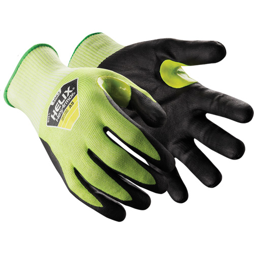 Gants r&eacute;sistants aux coupures Helix 3062, Taille 6/T-petit, Calibre 18, Rev&ecirc;tement Mousse de nitrile, Enveloppe en PEHP, ASTM ANSI niveau A9 Moffatt Supply & Specialties
