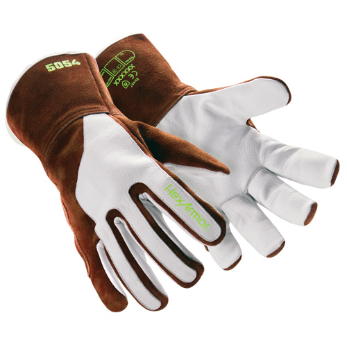 Gants de soudage HeatArmor 5054, Cuir fleur de ch&egrave;vre, Taille Petit/7 Moffatt Supply & Specialties