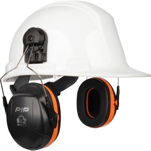 Dynamic V2 Passive Ear Muffs, Cap Mount, 24 NRR dB Moffatt Supply & Specialties