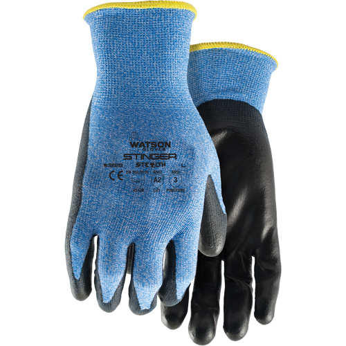 Gants anticoupures 359 Stealth Stinger, Taille Moyen, Calibre 15, Rev&ecirc;tement Polyur&eacute;thane, Enveloppe en Fibre de verre/Nylon/Spandex, ASTM ANSI niveau A2/EN 388 niveau B Moffatt Supply & Specialties